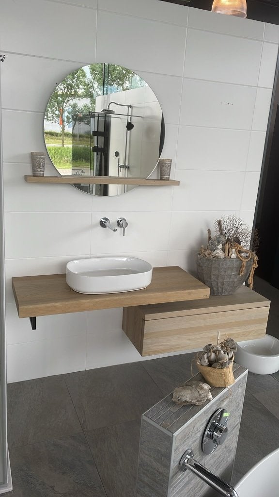 Complete Looox badkamermeubel met spiegel, Ophalen, Overige typen, Nieuw, Minder dan 100 cm