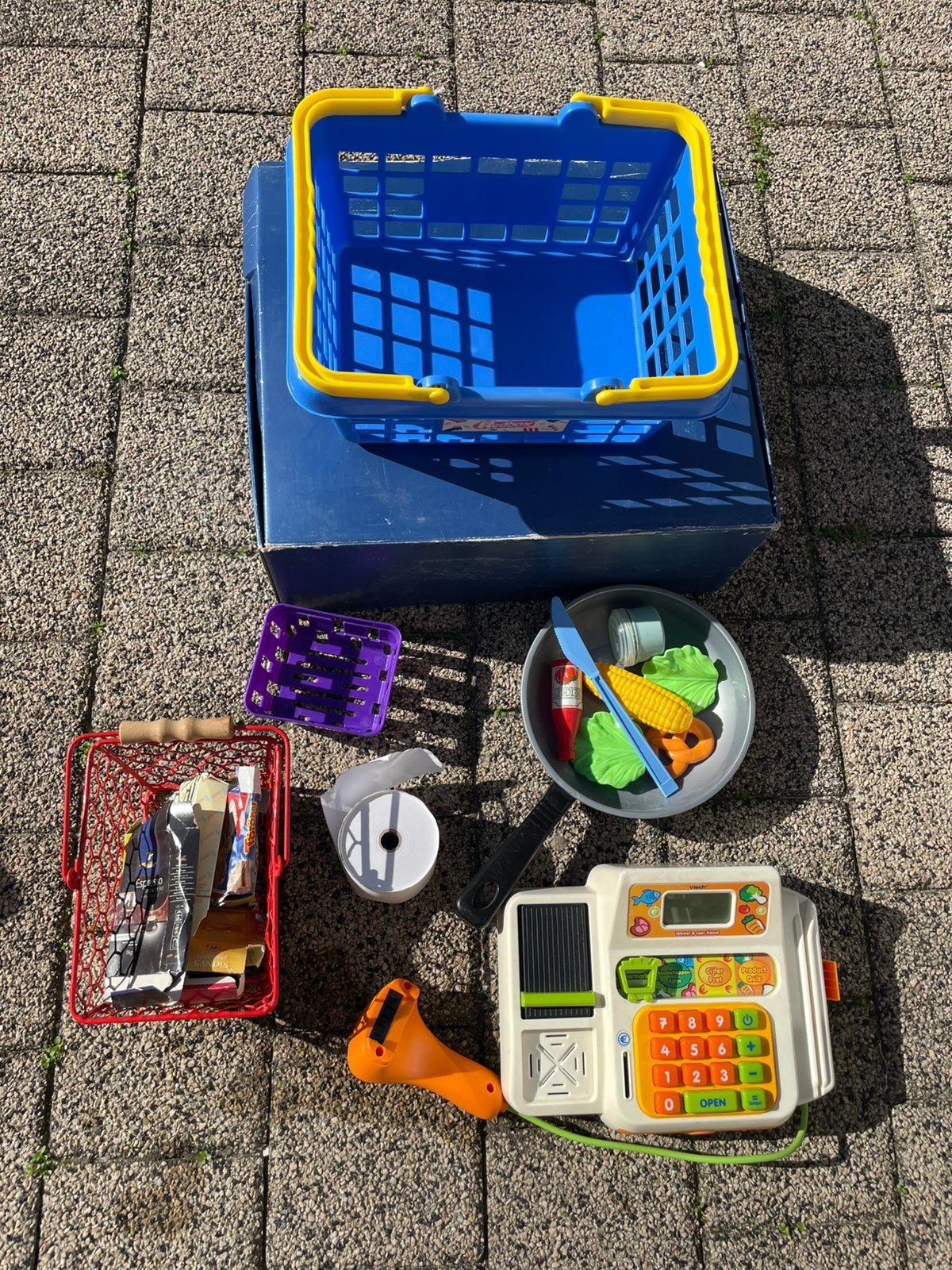 Boodschappenmandje en vtech kassa, Ophalen of Verzenden, Gebruikt