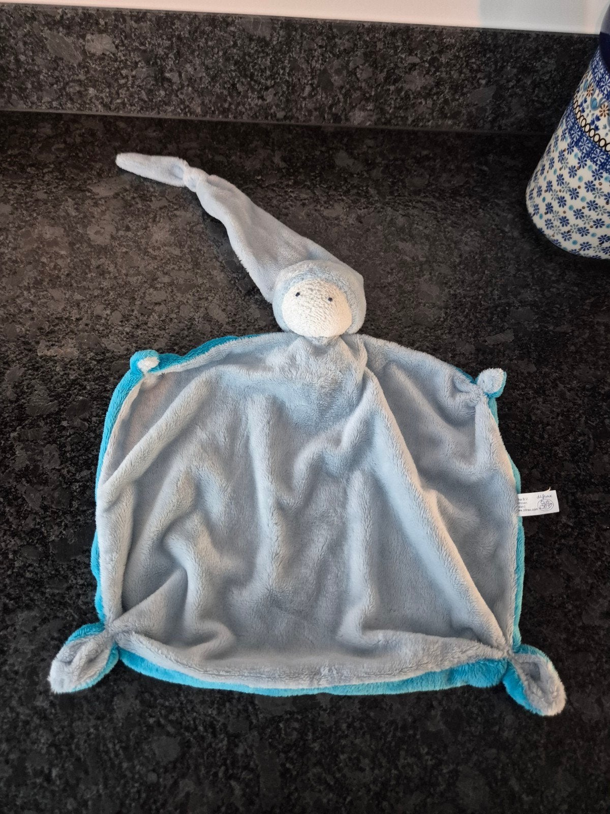 Difrax - Knuffeldoek Spookje met puntmuts blauw, Ophalen of Verzenden, Overige typen