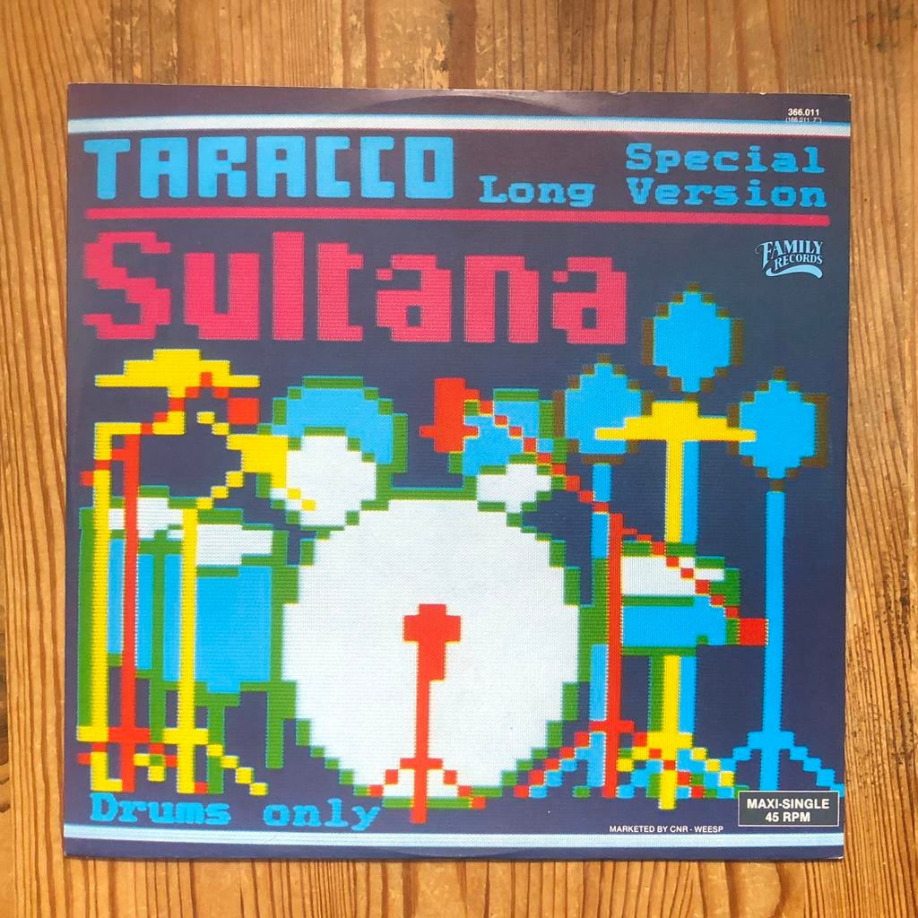 Taracco - Sultana / Drums Only  12” Maxi HiNRG, Maxi-single, Ophalen of Verzenden, Zo goed als nieuw, Pop