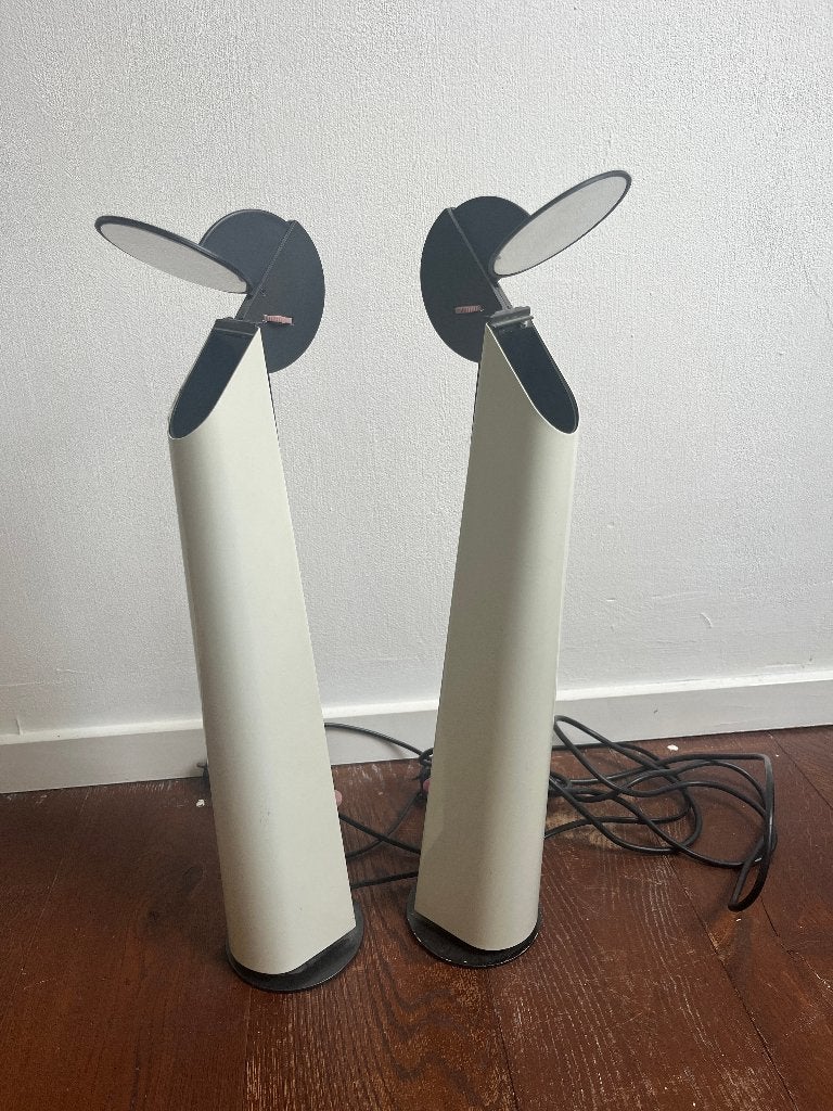 twee Flos Gibigiana tafel lampen, Ophalen, Design, Zo goed als nieuw, Metaal