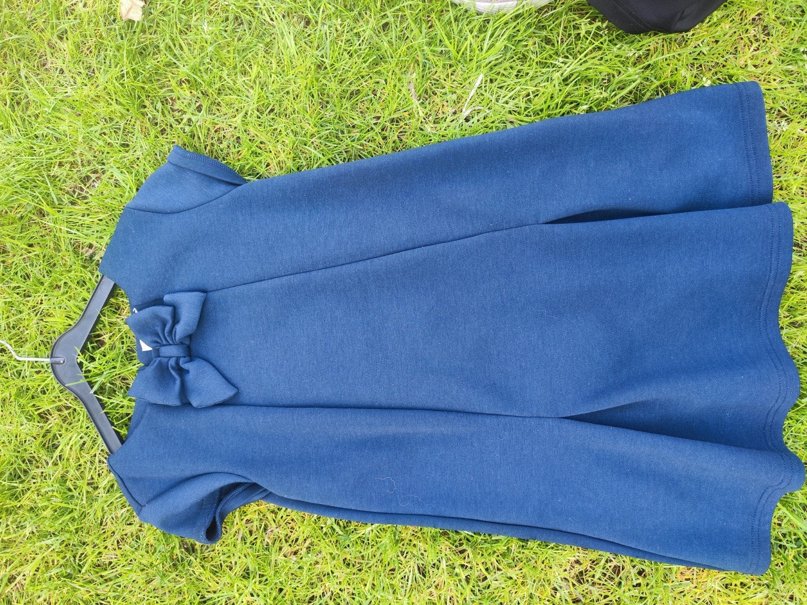 Donkerblauw klassiek jurkje C&A maat 140 met strik, Kinderen en Baby's, Kinderkleding | Maat 140, Gebruikt, C&A, Meisje, Ophalen of Verzenden