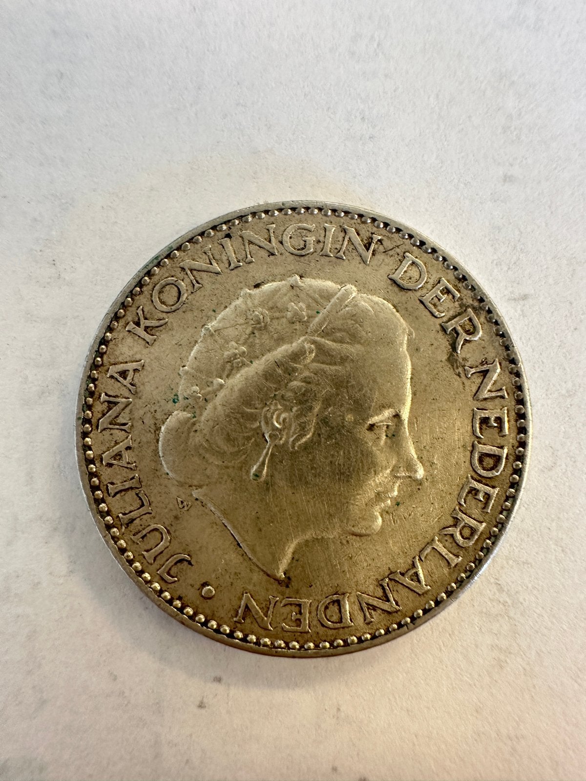 Zilveren gulden Juliana 1955, 1 gulden, Koningin Juliana, Zilver, Ophalen of Verzenden