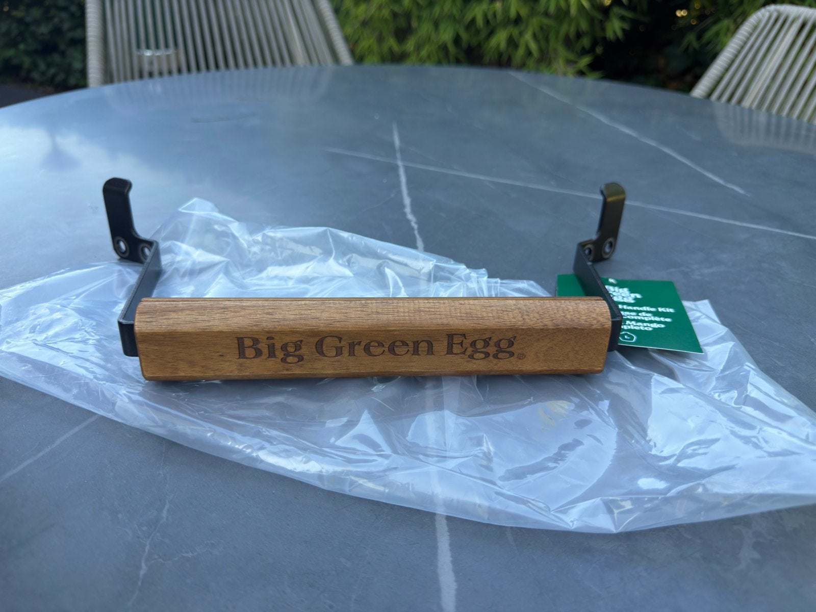 Big green egg large handvat zgan, Ophalen of Verzenden, Zo goed als nieuw