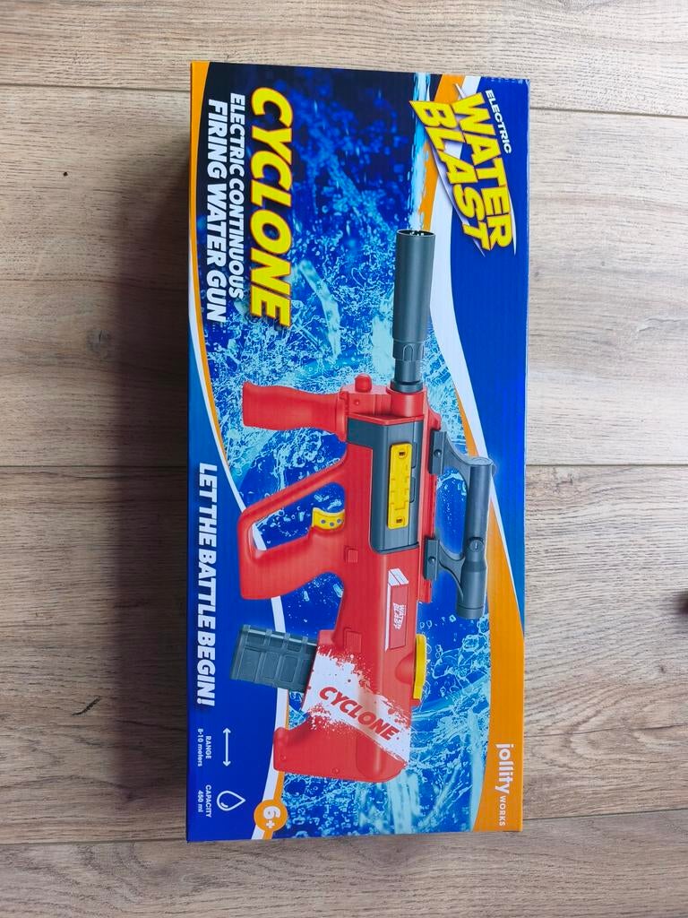 Jollity Works Elektrisch Waterpistool - Cyclone, Kinderen en Baby's, Speelgoed | Overig, Nieuw, Jongen of Meisje, Ophalen of Verzenden