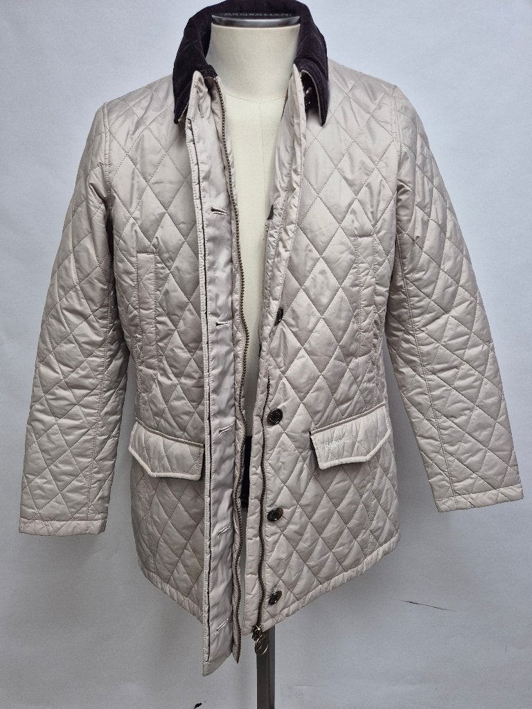 Barbour dames 'Barrowdale Quilt' jas Top! Maat 44, Barbour, Wit, Maat 42/44 (L), Ophalen of Verzenden