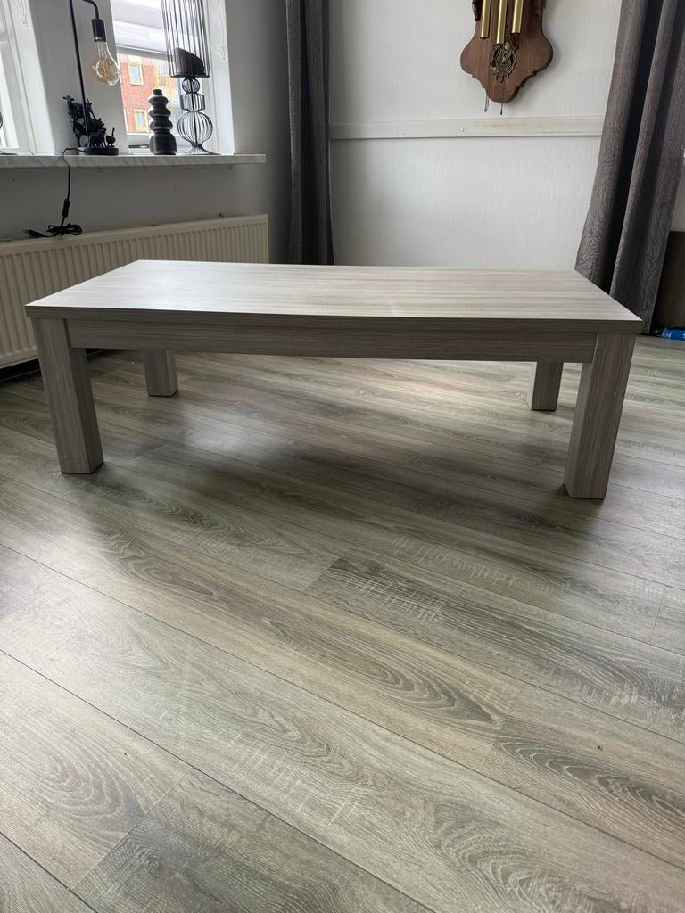 Salontafel greywash 135x76,5x42,5 cm, Ophalen, Gebruikt, 100 tot 150 cm, 50 tot 100 cm
