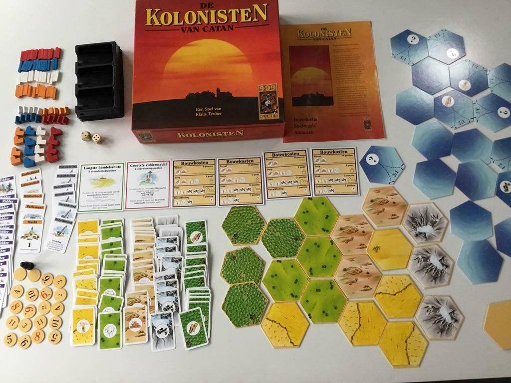 Kolonisten van Catan ONDERDELEN van de HOUTEN versie HOUT, Een of twee spelers, Ophalen of Verzenden, Zo goed als nieuw, 999 Games