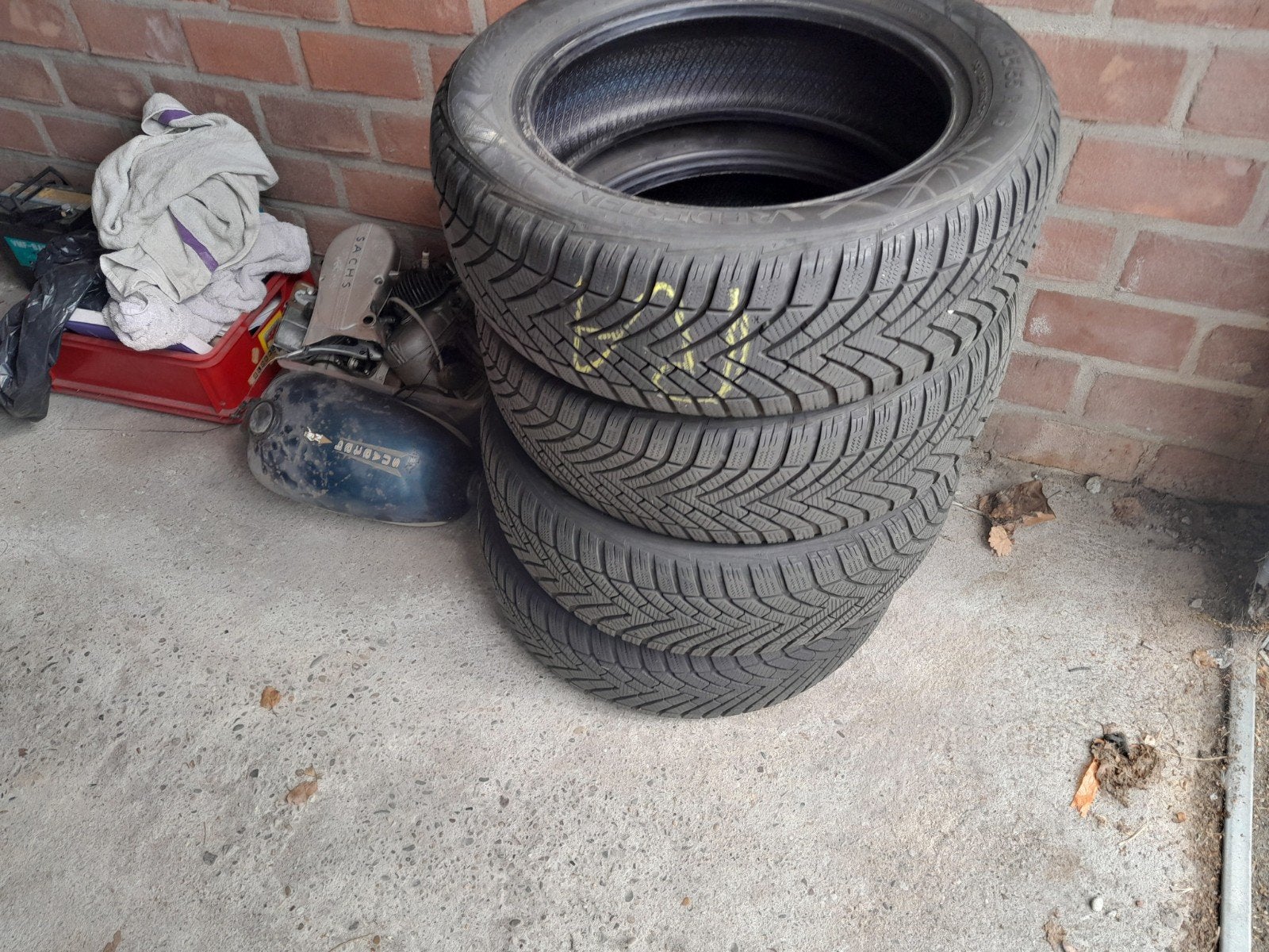 Vredestein Winterbanden 195/55 R16 87H M+S, Ophalen, Gebruikt, 16 inch, Winterbanden