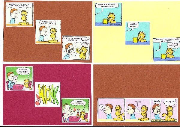 k021) garfield 4x, Ophalen of Verzenden, Overige thema's