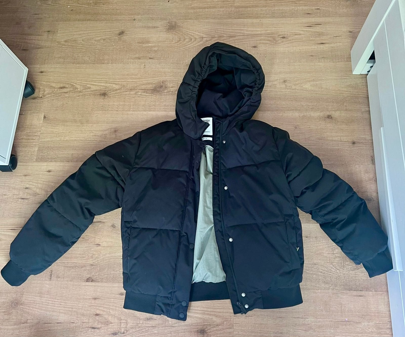 Winterjas meisje 170-176 America Today ZGAN, Kleding | Heren, Ophalen, Zo goed als nieuw, Overige maten, Zwart