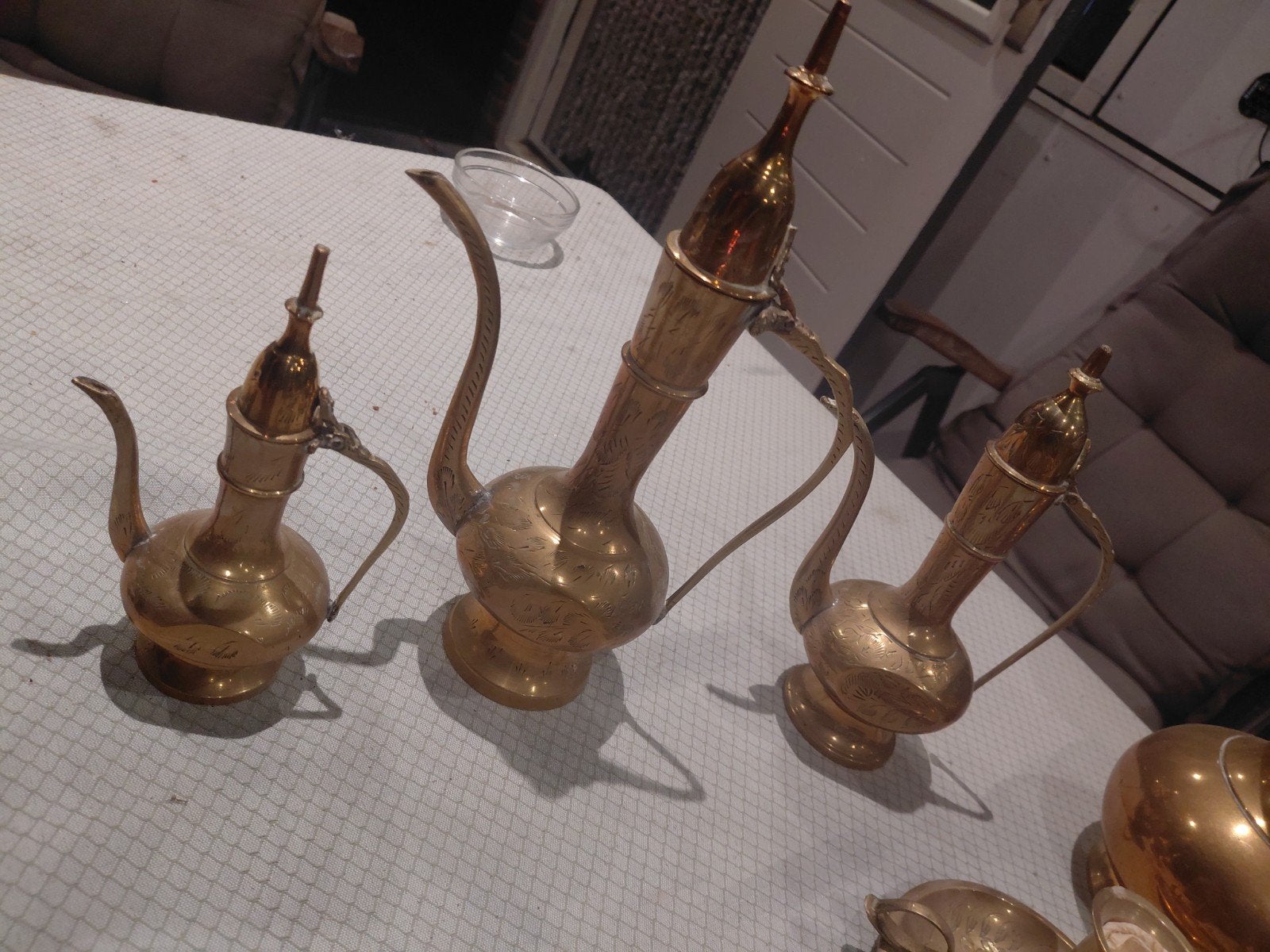 Diverse collectie messing decoratie ong 5 kilo., Antiek en Kunst, Ophalen of Verzenden