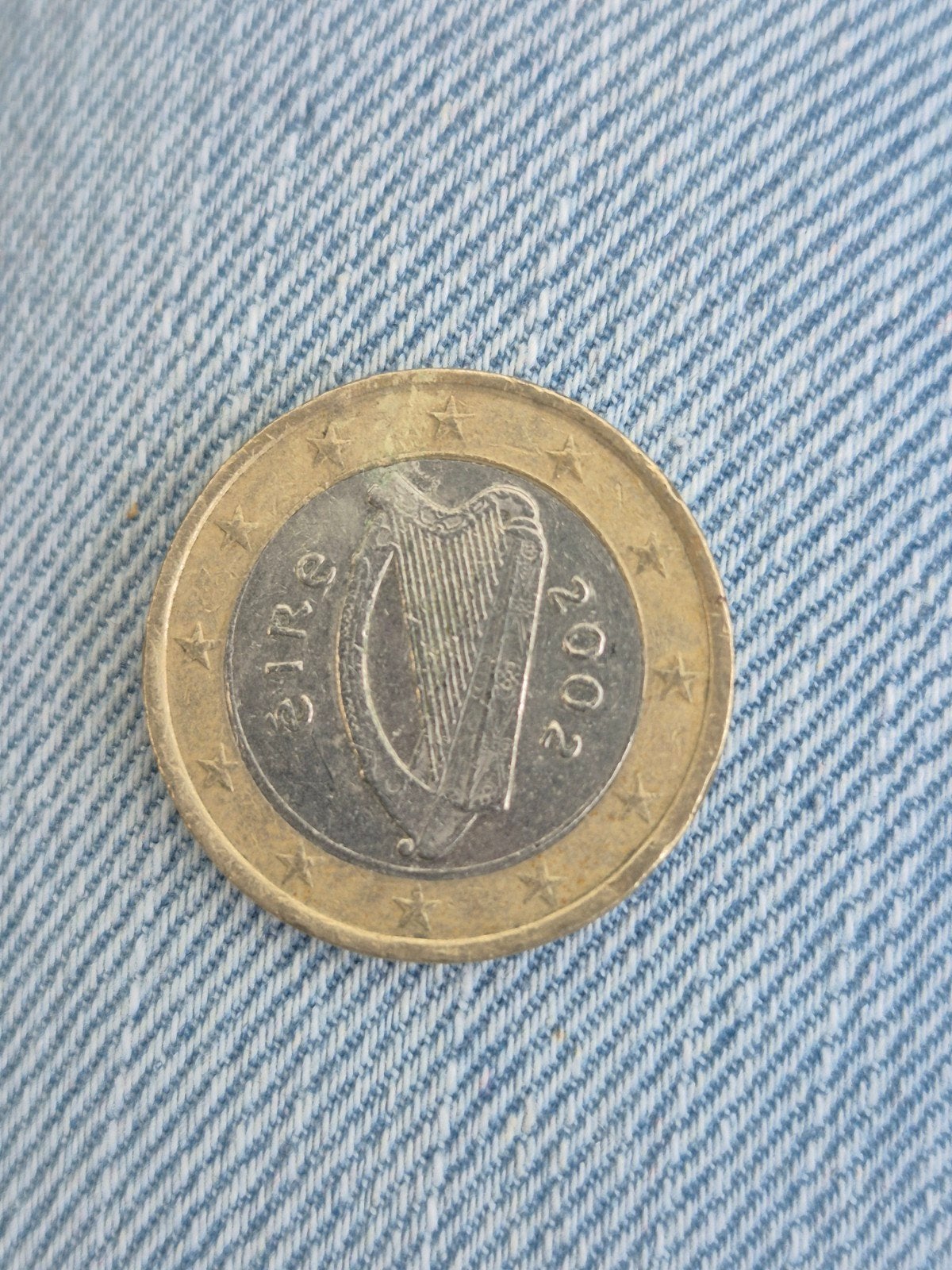 Ierse 1 Euro munt 2002, Ophalen of Verzenden, Ierland, 1 euro, Losse munt