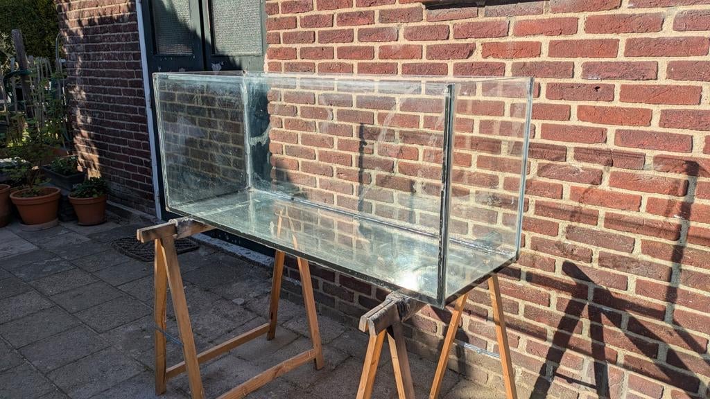 Terrarium / glazen bak / hamsterbak groot glas kooi, Dieren en Toebehoren, Ophalen, Kooi, 110 cm of meer, Gebruikt