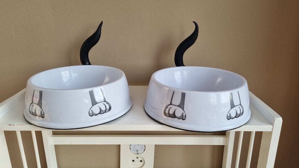 2 Mooie Super leuke Katten Voer bakken van Felix Nieuwstaat, Verzenden