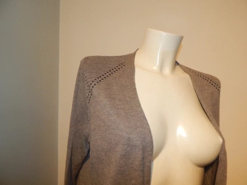 Marccain vest langer model wol zijde cashmere N4/40, Maat 38/40 (M), Verzenden, Zo goed als nieuw, Grijs