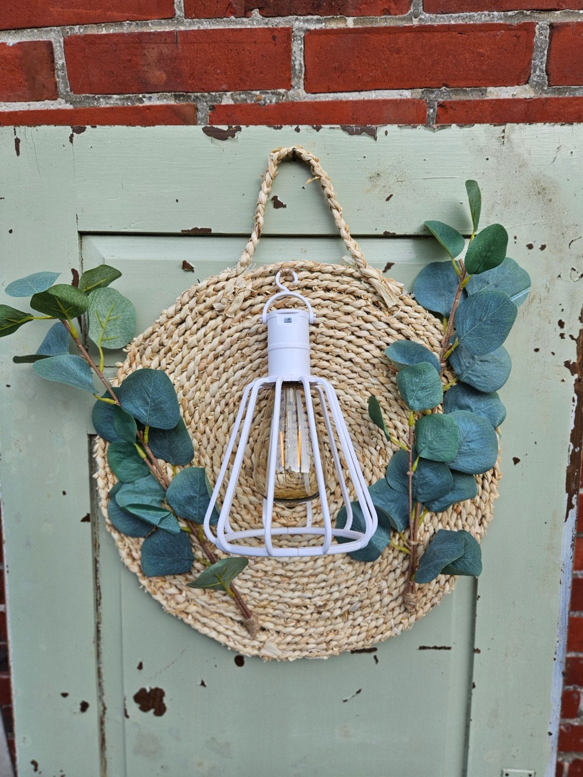 Decoratieve met LED-lamp en eucalyptus | 2 voor € 40,00, Ophalen, Overige merken, Natuurlijk materiaal, Overige fittingen