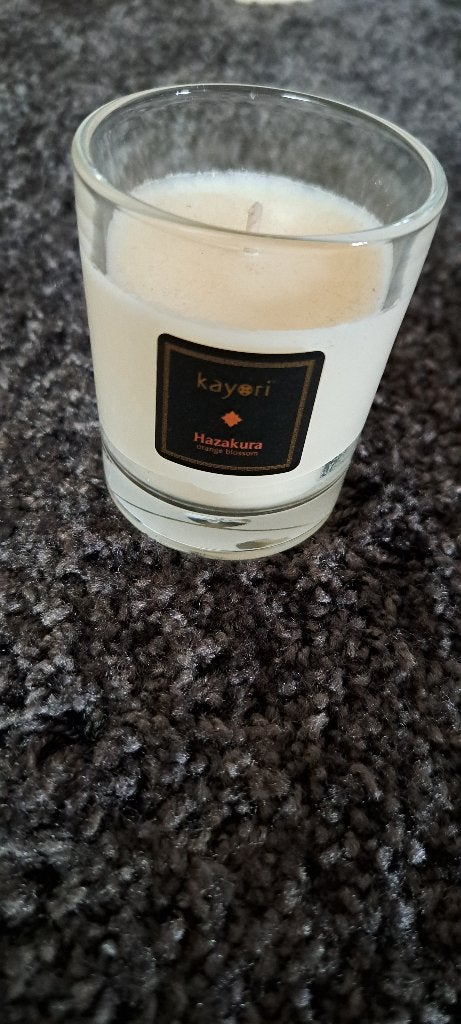 2x geurkaarsje, Ophalen of Verzenden, Nieuw, Glas, Kaars