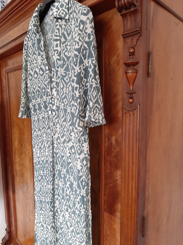 Zara d.groene jurk S, Zara, Ophalen of Verzenden, Zo goed als nieuw, Maat 36 (S)