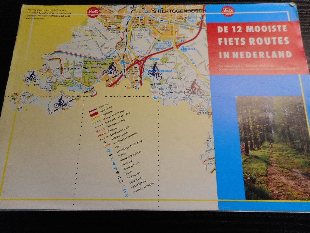 Falk De 12 mooiste fietsroutes in Nederland, Overige merken, Fiets- of Wandelgids, Zo goed als nieuw, Benelux