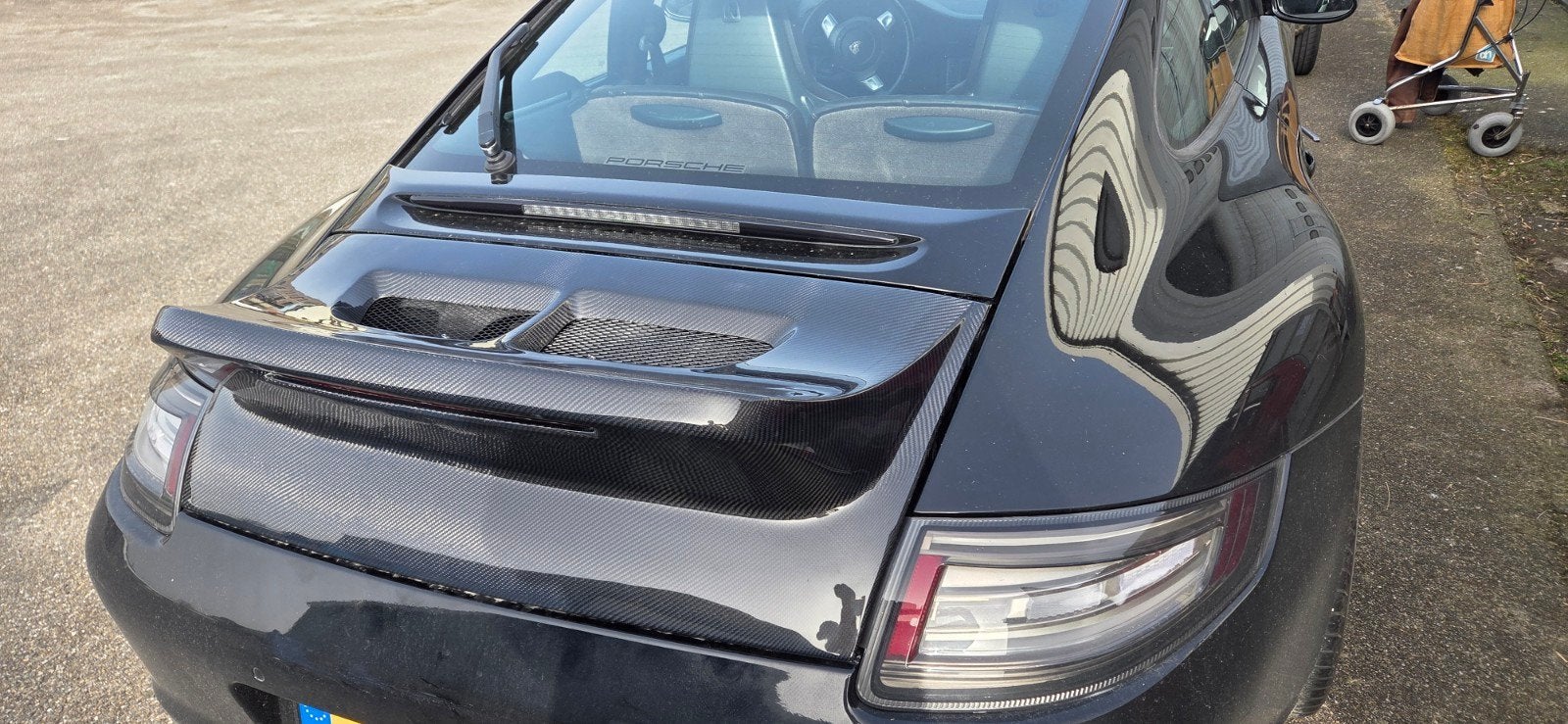 Porsche 997 Ducktail Carbon Spoiler, Ophalen, Porsche, Nb, Nb