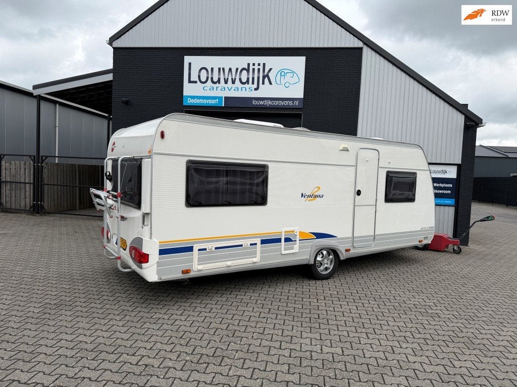BURSTNER Ventana 530 TL ’04 (Enkele Bedden, Airco), Caravans en Kamperen, Caravans, 2 aparte bedden, Rondzit, 7 tot 8 meter, Bedrijf