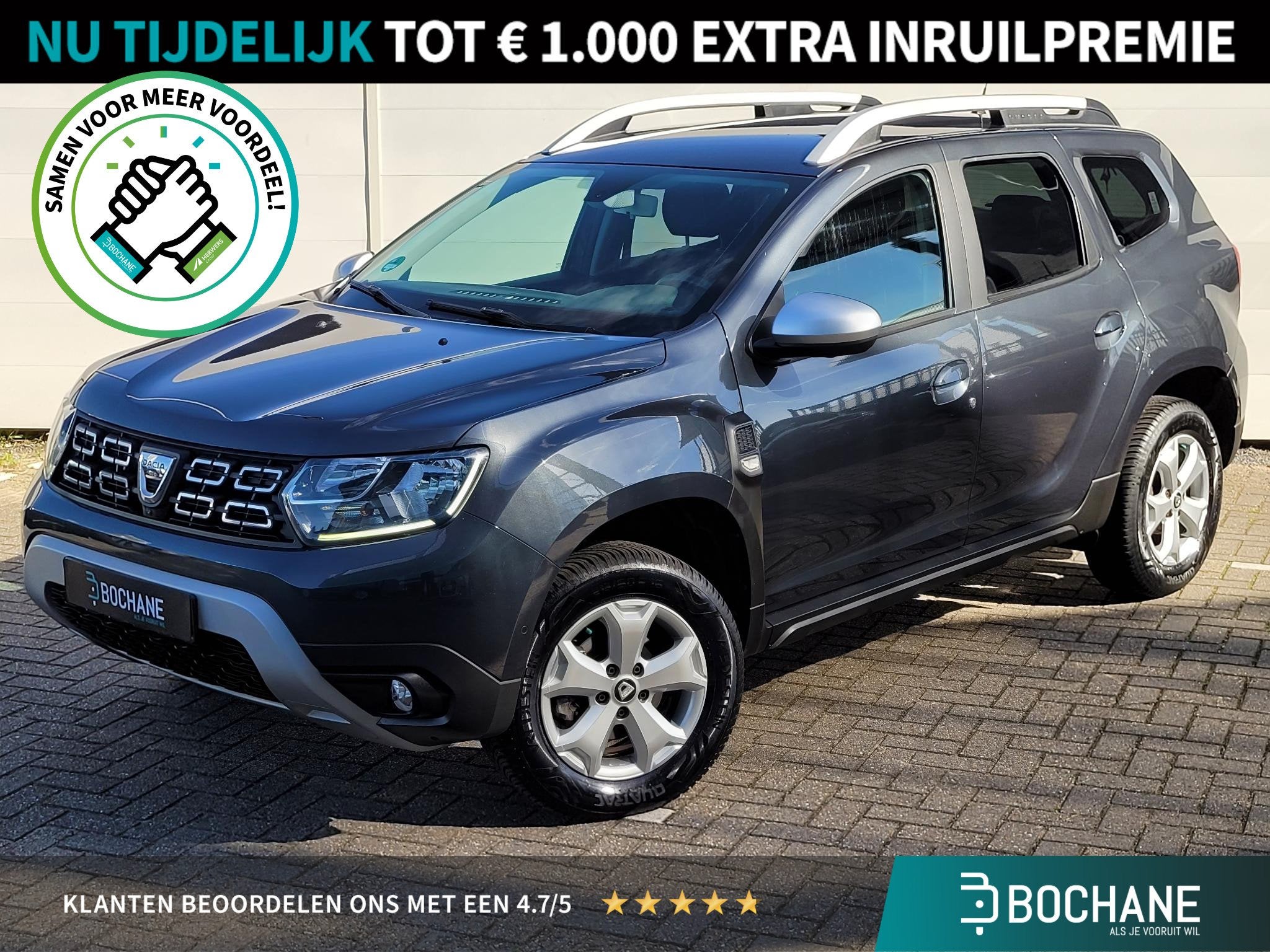 Dacia Duster 1.2 TCe Prestige | Navigatie | 360*Camera | Tre, Auto's, Gebruikt, 4 cilinders, 635 kg, Origineel Nederlands