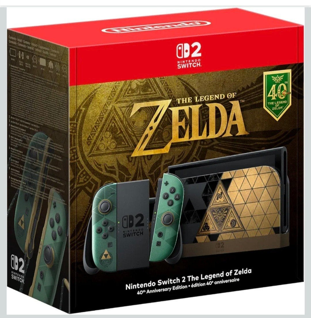 Nintendo Switch 2 Zelda Ocarina of Time 40th Anniversary, Ophalen of Verzenden, Nieuw, Met 1 controller