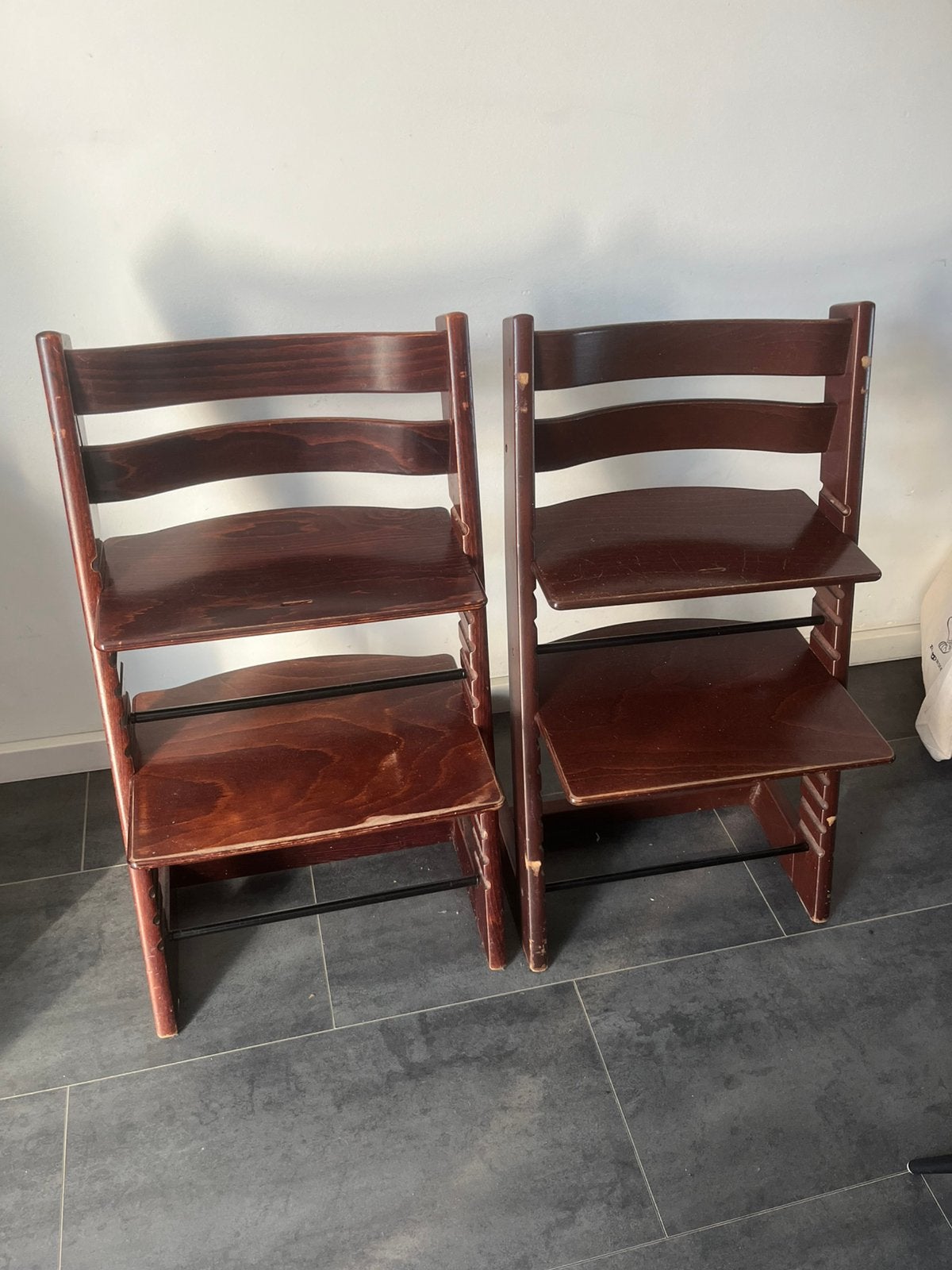 Stokke tripp trapp nieuw model, Huis en Inrichting, Stoelen, Ophalen of Verzenden, Zo goed als nieuw, Blauw, Eén
