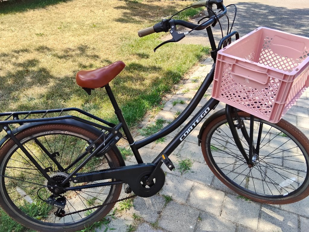 Cortego Zwart fiets 24 inch, Gebruikt, Minder dan 47 cm, Schijfrem, Ophalen