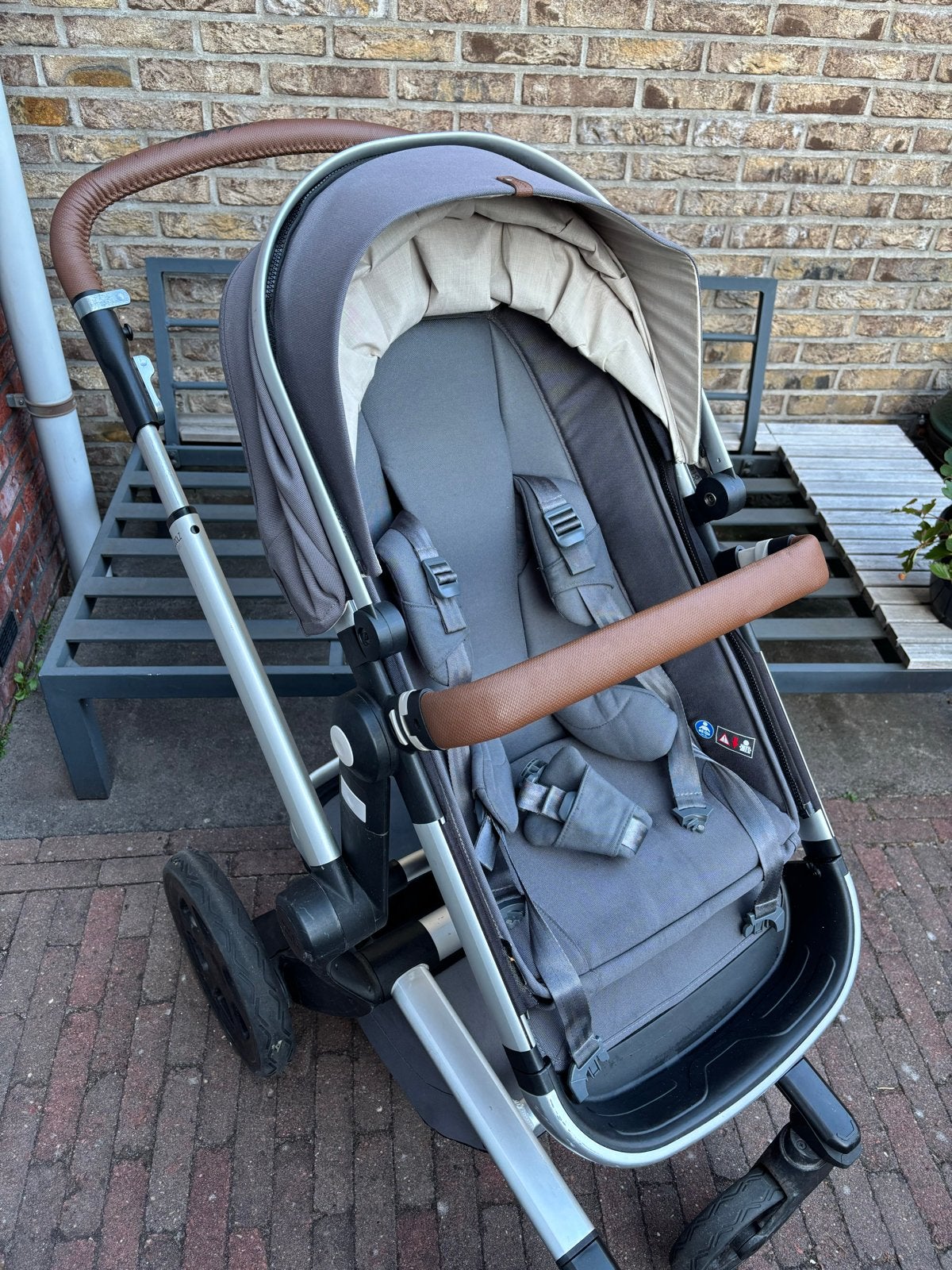 Joolz Day 3 antraciet kinderwagen, Kinderen en Baby's, Gebruikt, Combiwagen, Met reiswieg, Ophalen