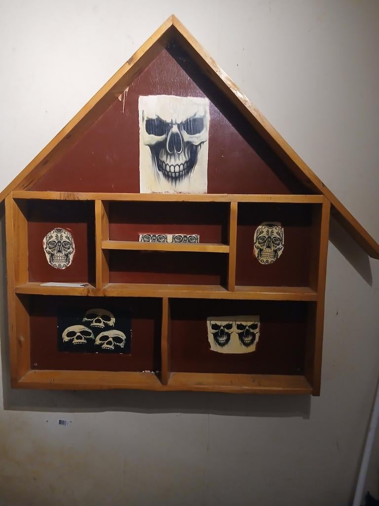 Poppenhuis of letterbalk Bruin bieden graag, Ophalen, Zo goed als nieuw, Poppenhuis