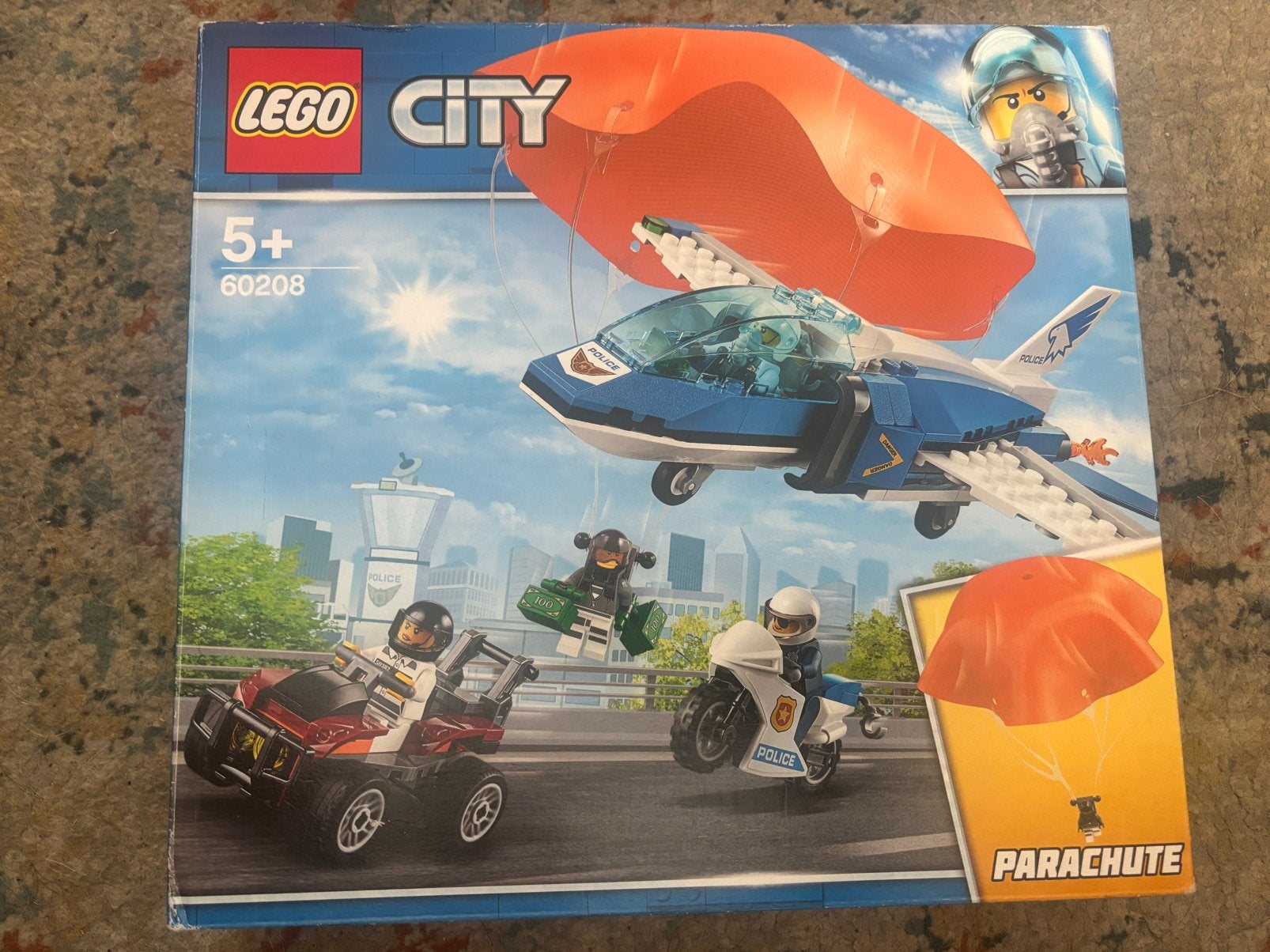 Lego city 60208 ontsnapping met parachute, Ophalen of Verzenden, Zo goed als nieuw