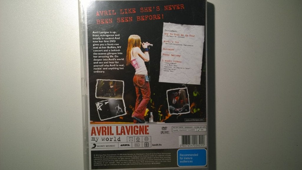 Avril Lavigne - My World (DVD), Alle leeftijden, Ophalen of Verzenden, Zo goed als nieuw, Verzameling