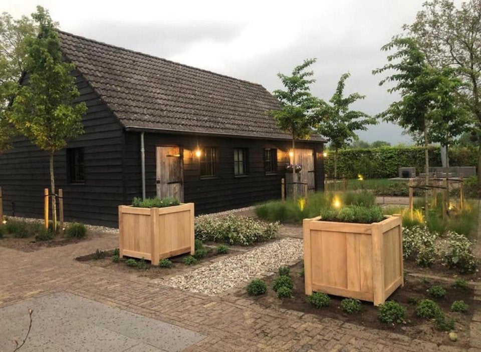 Robuuste Eiken plantenbakken op maat gemaakt, Tuin en Terras, Bloembakken en Plantenbakken, Nieuw, Ophalen of Verzenden, 60 cm of meer