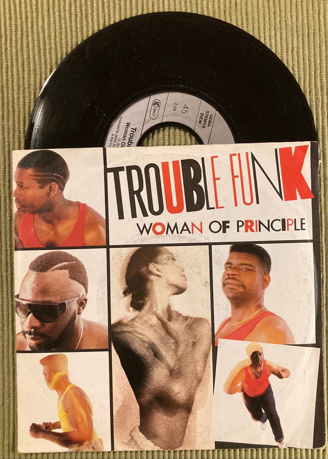 Vinyl single Trouble Funk - Woman of principle, Gebruikt, 7 inch, Ophalen of Verzenden, R&B en Soul