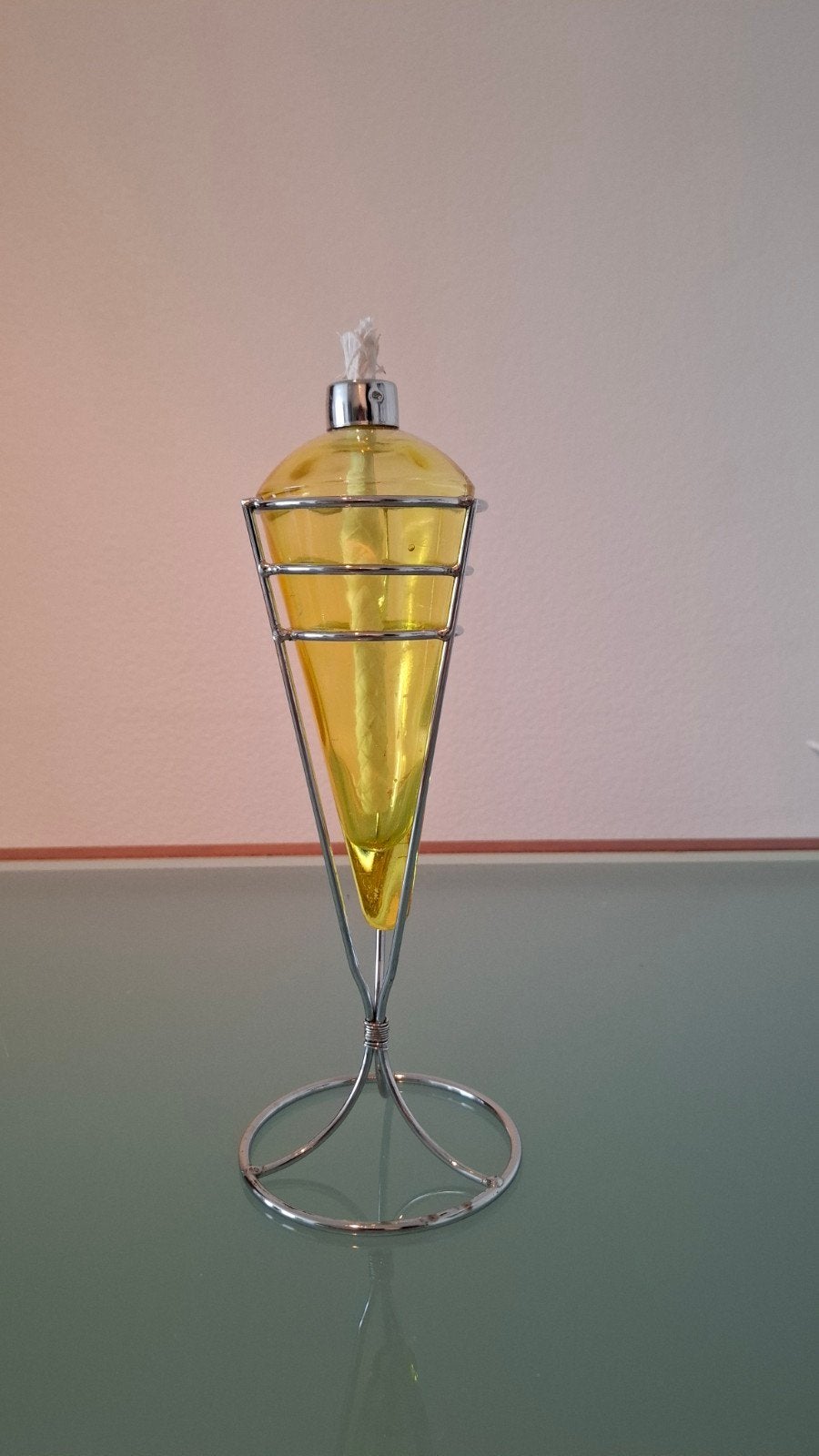 Te koop olielampje, Ophalen of Verzenden, Overige kleuren, Glas