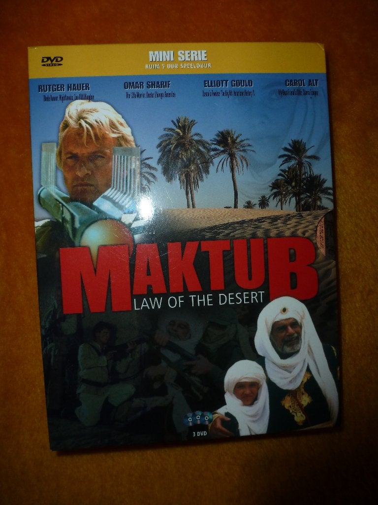 Miniserie Maktub, law of the desert, op DVD met Rutger Hauer, Vanaf 12 jaar, Ophalen of Verzenden, Gebruikt, Actiethriller