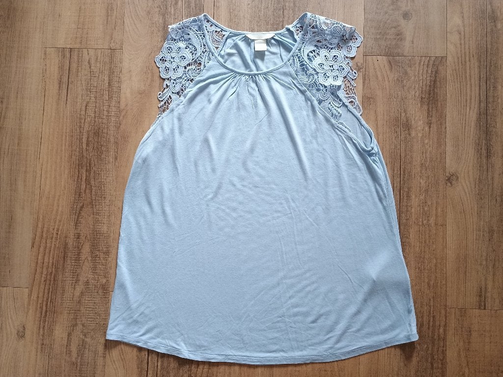 blauw hemdje maat M, van H&M, Maat 38/40 (M), H&M, Blauw, Ophalen of Verzenden
