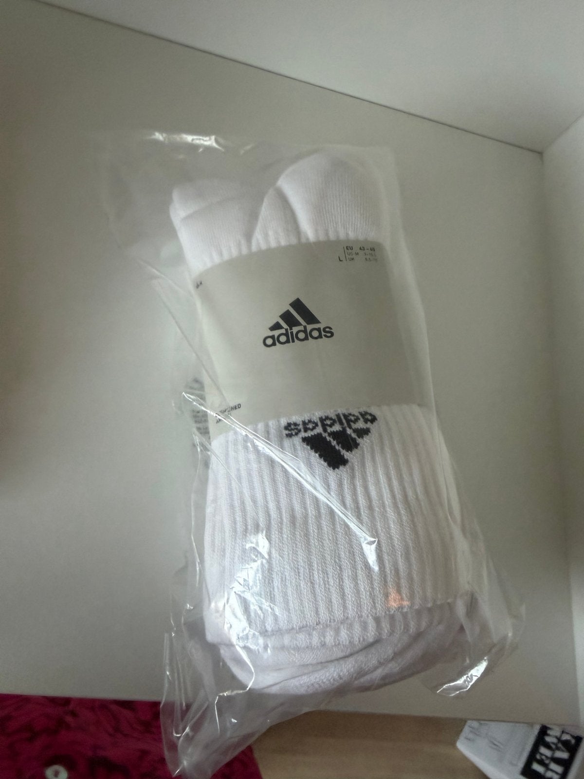Adidas Sokken - Wit (3 paar) - 3 pakken, Kleding | Heren, Sokken en Kousen, Ophalen, Nieuw, Maat 43 t/m 46, Wit