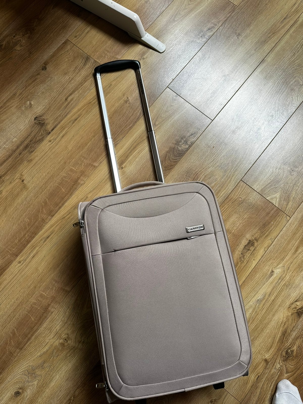Carry on handbagage koffer stof beige 50 x 35 x 18 cm, Minder dan 50 cm, Ophalen of Verzenden, Zo goed als nieuw, Minder dan 35 cm