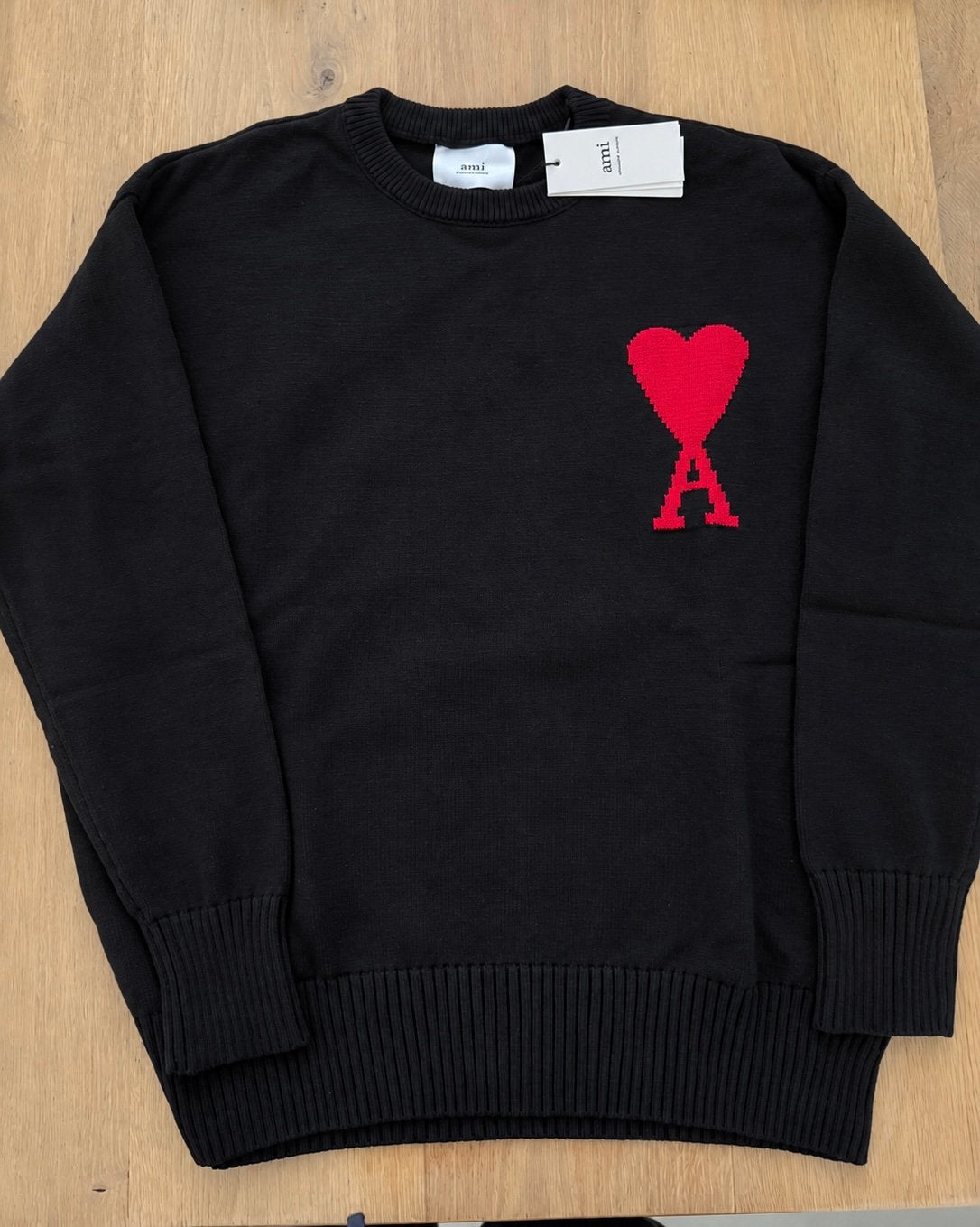 Ami Sweater, Ophalen of Verzenden, Zo goed als nieuw, Maat 52/54 (L), Zwart