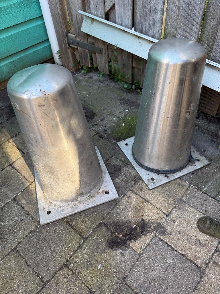 RVS paal, Tuin en Terras, Ophalen, Gebruikt, Minder dan 180 cm, Palen