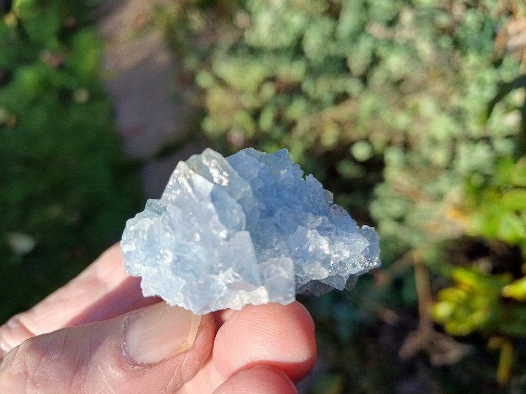 CEL15 Blauwe Celestien Coelestien Bombetoka mijn Madagascar, Ophalen of Verzenden, Mineraal