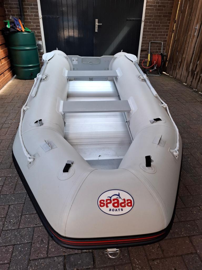 Rubberboot met Suzuki 6 pk buitenboordmotor, Watersport en Boten, Ophalen, Gebruikt, 5 tot 10 pk, Viertaktmotor