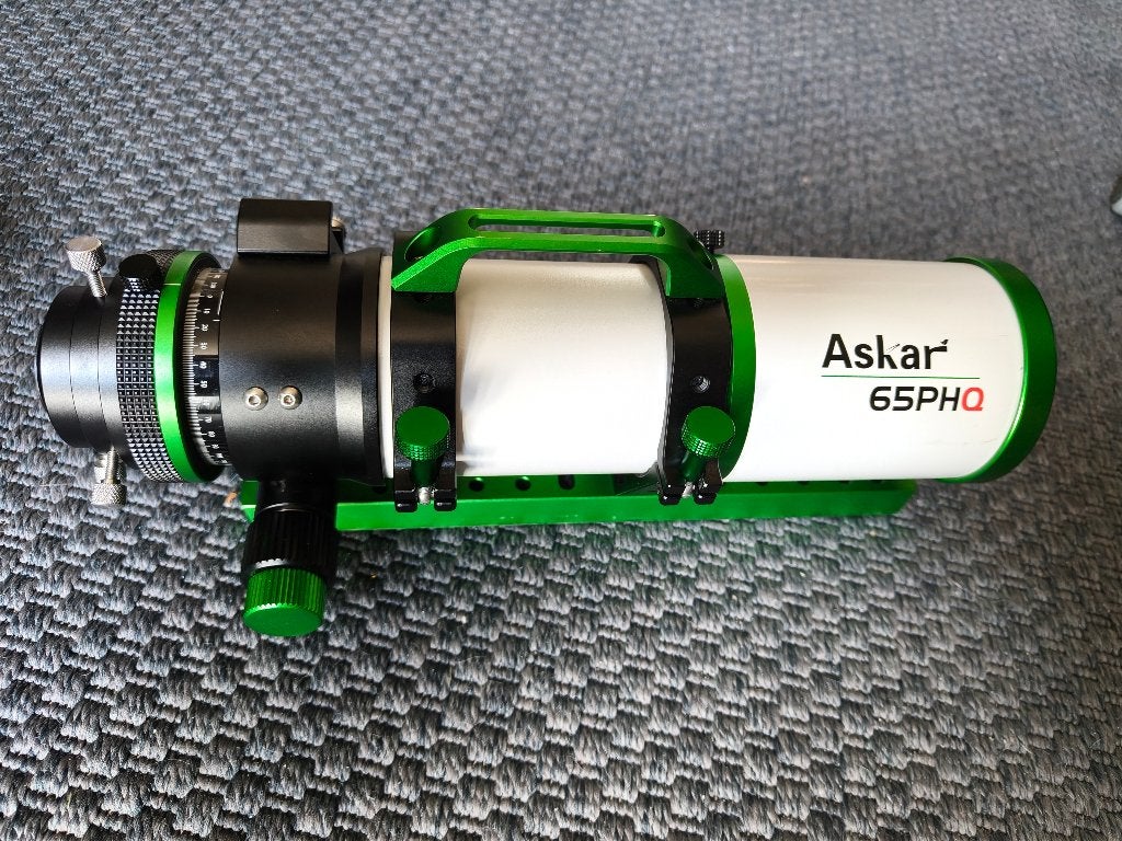 Askar 65PHQ 65mm F6.4 Flatfield Quintuplet Astrograph, Ophalen of Verzenden, Zo goed als nieuw, Minder dan 80 mm, Lenzentelescoop (refractor)