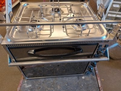 Smev Oven met grill en 3-pits kookplaat, Niet ingevuld, Gebruikt, Niet ingevuld, Niet ingevuld
