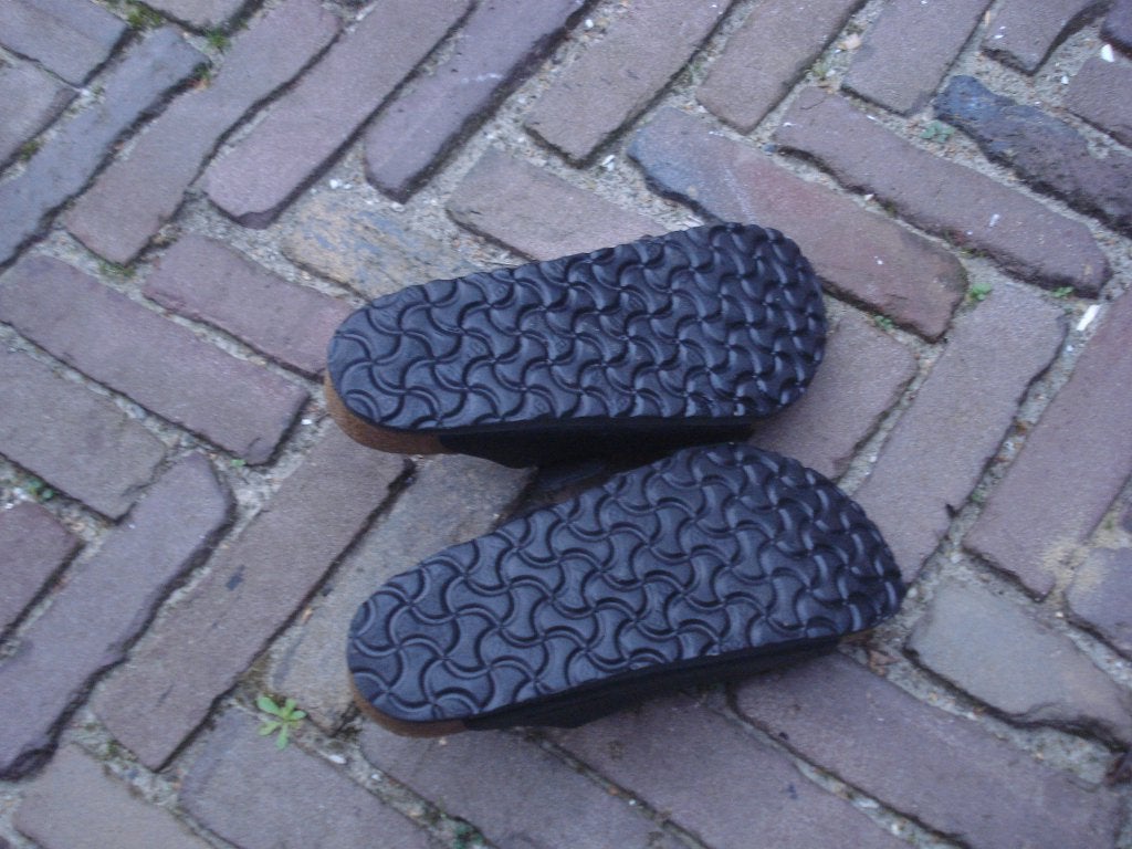 BIRKENSTOCK ARIZONA ZWART 38 NU GRATIS VERZENDING PER POST, Slippers, Verzenden, Zwart, Zo goed als nieuw