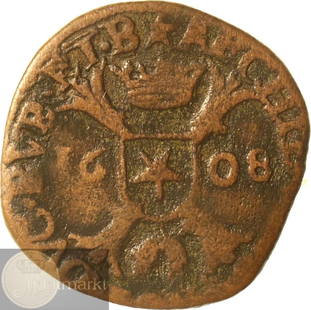 Maastricht - Oord 1608 - Albrecht & Isabella, Ophalen of Verzenden, Vóór koninkrijk, Overige waardes, Losse munt