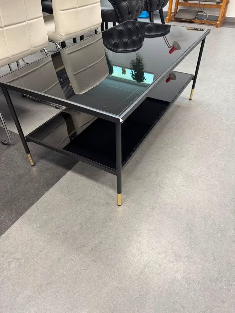 ikea ÄSPERÖD Moderne salontafel, Ophalen, 100 tot 150 cm, Modern, Industrieel, 50 tot 100 cm